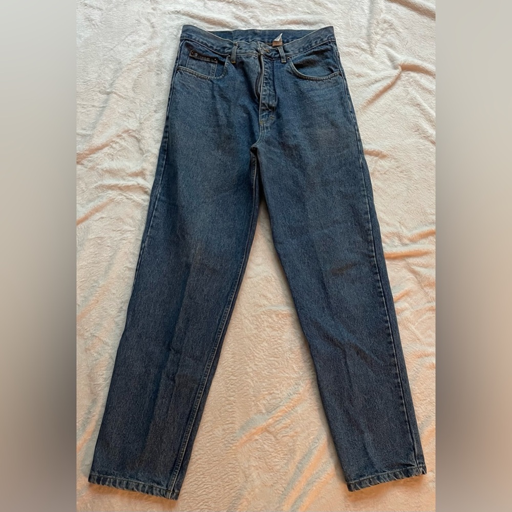 Basic Equipment Dark Blue Men's Straight Jeans
